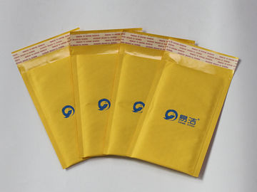 customize yellow printing Kraft Bubble Mailer , Cushioned Postage Mailing Bags 165*200+40mm and 150*180+40mm