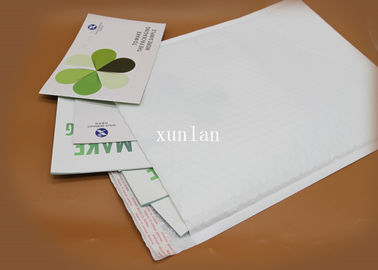No Fading White Poly Bubble Mailers Light Weight For Postage Savings