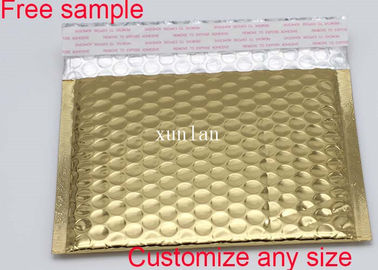 2 Sealing Sides Shipping Bubble Mailers Shiny Foil Wrap Envelopes 8 * 6 Inch Metallic