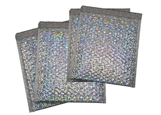 2.3mil 2.5mil Metallic Holographic Bubble Mailers Offset Printing