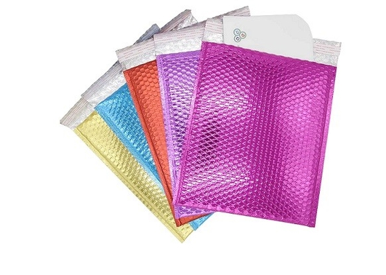 Glamour A4 Metallic Bubble Mailers Pantone LDPE Colored Bubble Wrap Mailers