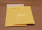 Yellow Kraft Shipping Bubble Mailers , Matt Bubble Wrap Packaging Envelopes