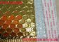 Custom Printed Metallic Bubble Mailers , Padded Envelope Bubble Mailers Plastic